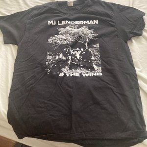 Black MJ Lenderman and The Wind T Shirt, Size Large